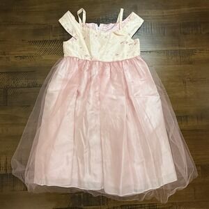 Dimples Los Angeles Pink Embroidered Dress tulle Size 4T